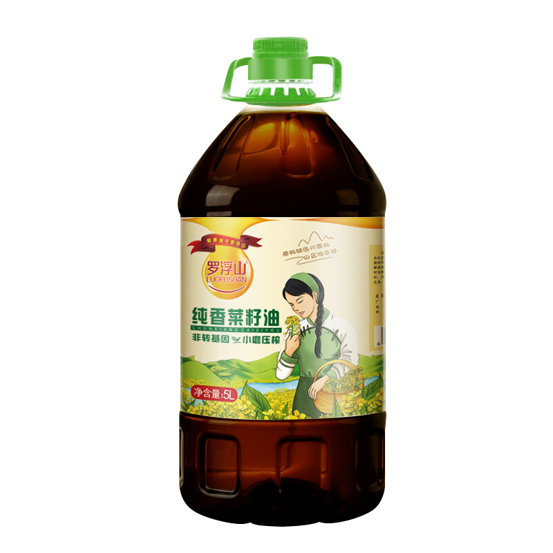 罗浮山纯香菜籽油 5L